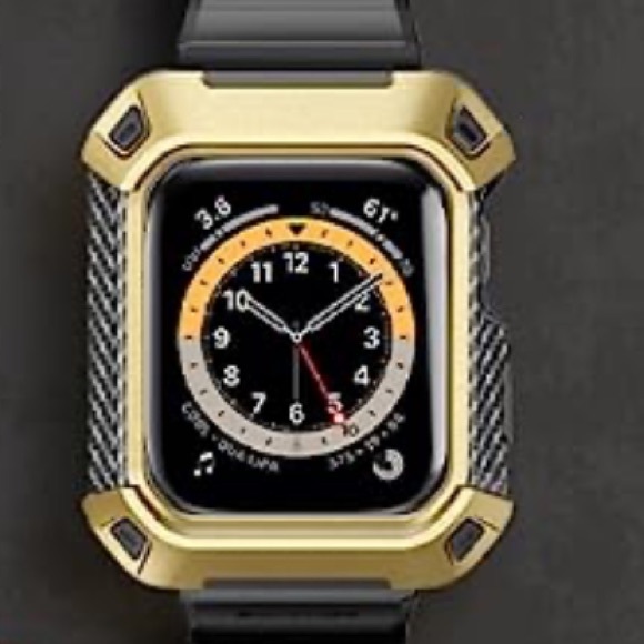 Rugged Protective Case w/Strap Bands Apple Watch Series 8/7/6/SE/5/4 [45/44mm] - Picture 1 of 7